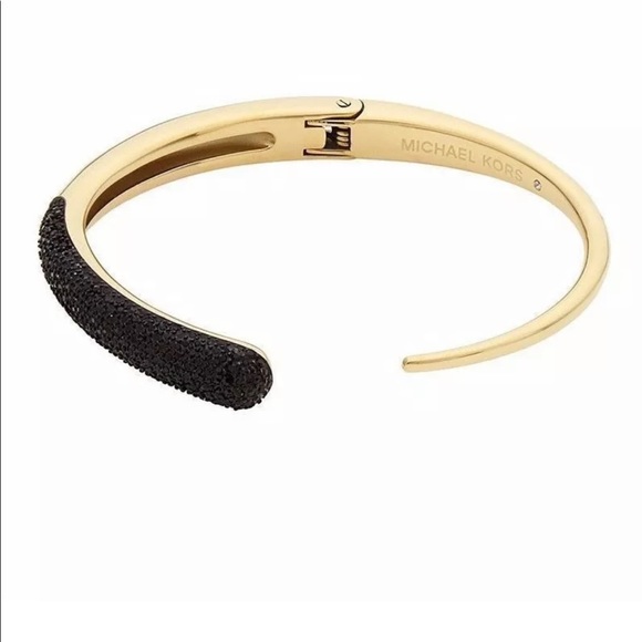 Michael Kors Black Pave’ Gold-Tone Bracelet - Picture 4 of 6
